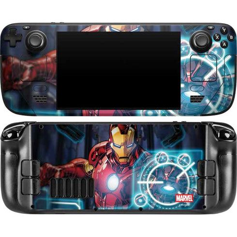 Marvel Iron Man New Armor Steam Deck Handheld Gaming Computer OLED Skin