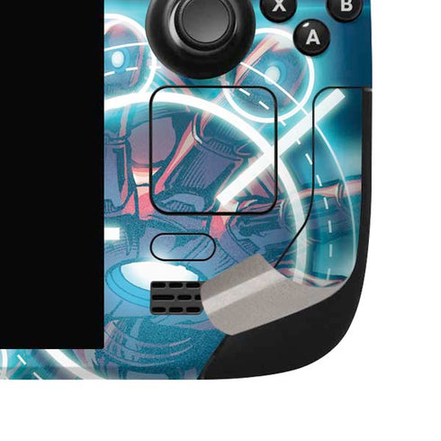 Marvel Iron Man New Armor Steam Deck Handheld Gaming Computer OLED Skin