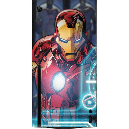 Marvel Iron Man New Armor Xbox Series X Console Skin