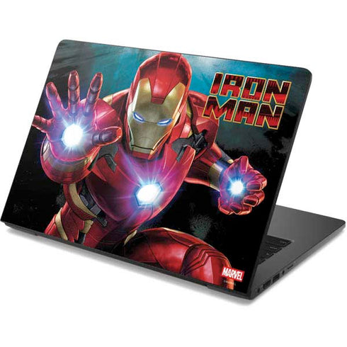 Marvel Iron Man Repulsor Blast Dell Chromebook Skin