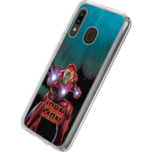 Marvel Iron Man Repulsor Blast Galaxy A20 Clear Case