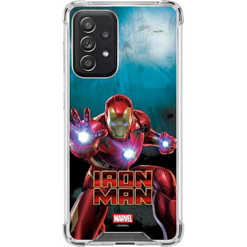 Marvel Iron Man Repulsor Blast Galaxy A52 5G Clear Case