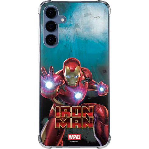 Marvel Iron Man Repulsor Blast Galaxy A55 5G Clear Case