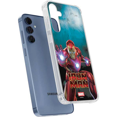 Marvel Iron Man Repulsor Blast Galaxy A55 5G Clear Case