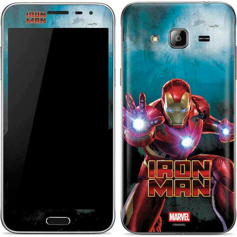 Marvel Iron Man Repulsor Blast Galaxy J3 Skin