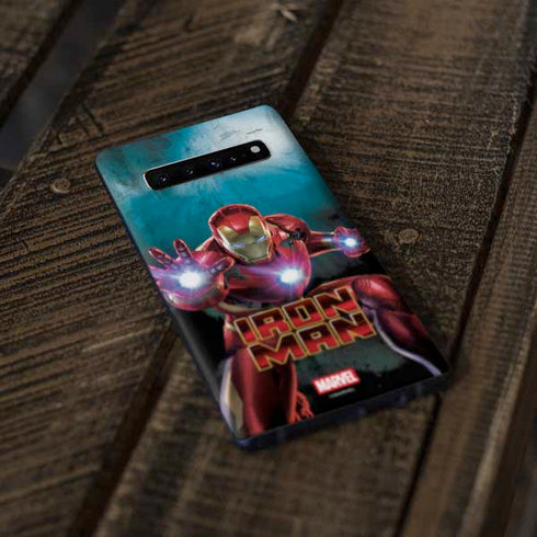 Marvel Iron Man Repulsor Blast Galaxy S10 Plus Skin