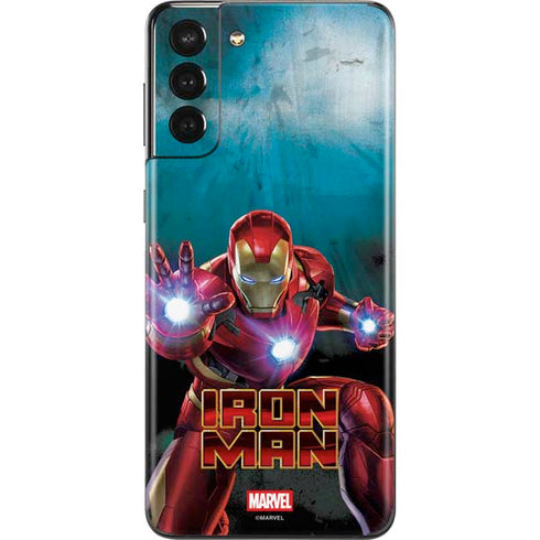 Marvel Iron Man Repulsor Blast Galaxy S21 Plus 5G Skin