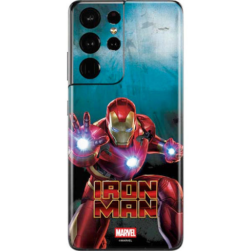 Marvel Iron Man Repulsor Blast Galaxy S21 Ultra 5G Skin