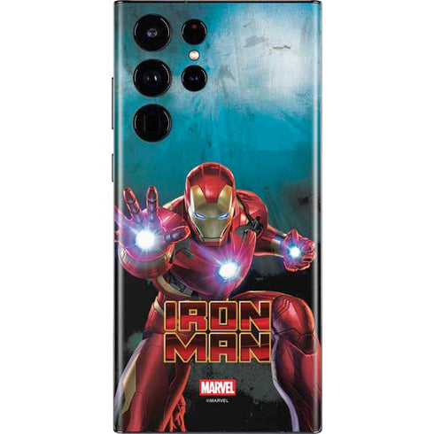 Marvel Iron Man Repulsor Blast Galaxy S22 Ultra Skin