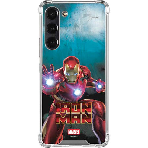 Marvel Iron Man Repulsor Blast Galaxy S23 FE Clear Case