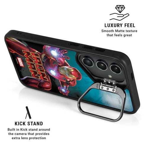 Marvel Iron Man Repulsor Blast Galaxy S24 Kickstand Case