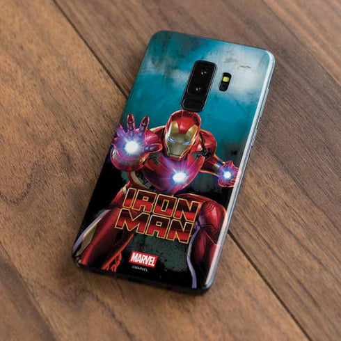 Marvel Iron Man Repulsor Blast Galaxy S9 Plus Skin