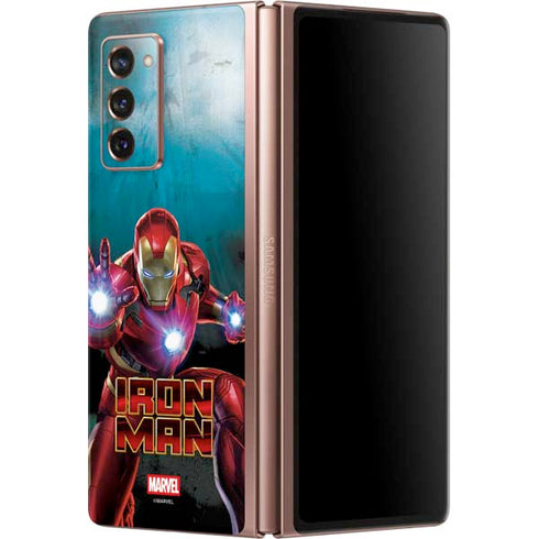 Marvel Iron Man Repulsor Blast Galaxy Z Fold2 5G Skin