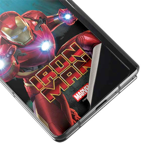 Marvel Iron Man Repulsor Blast Galaxy Z Fold2 5G Skin