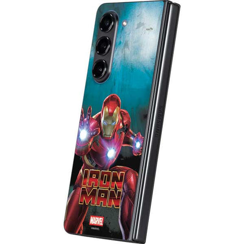 Marvel Iron Man Repulsor Blast Galaxy Z Fold5 5G Skin