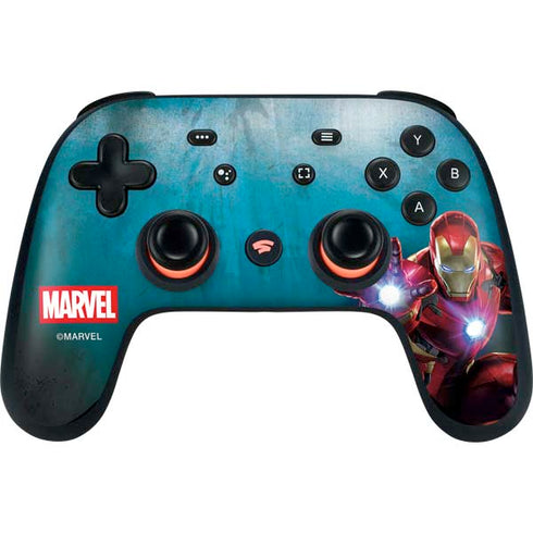 Marvel Iron Man Repulsor Blast Google Stadia Controller Skin