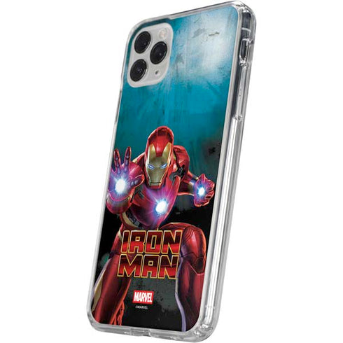Marvel Iron Man Repulsor Blast iPhone 11 Pro Clear Case