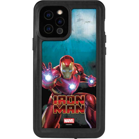 Marvel Iron Man Repulsor Blast iPhone 12 Pro Waterproof Case