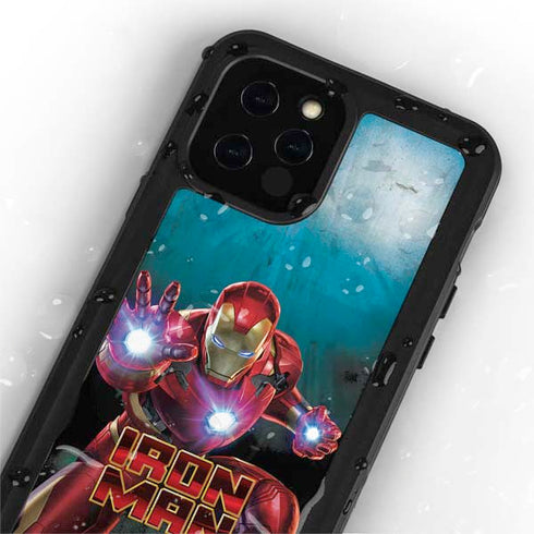 Marvel Iron Man Repulsor Blast iPhone 12 Pro Waterproof Case