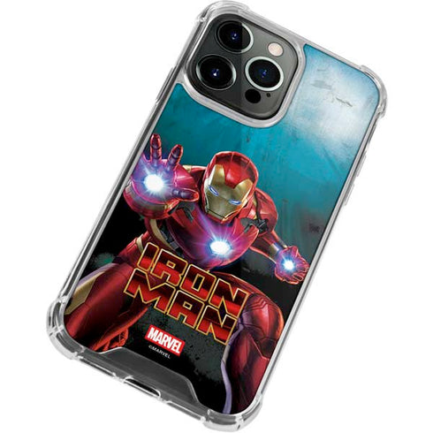 Marvel Iron Man Repulsor Blast iPhone 13 Pro Clear Case
