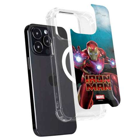 Marvel Iron Man Repulsor Blast iPhone 13 Pro Max MagSafe Case