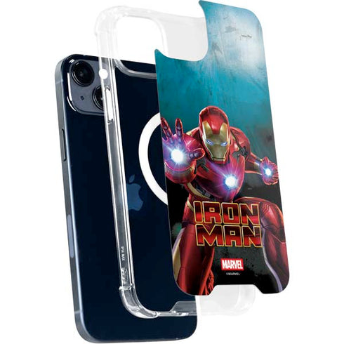 Marvel Iron Man Repulsor Blast iPhone 14 MagSafe Case