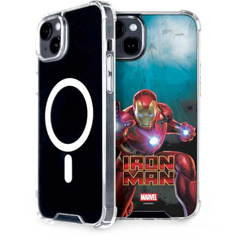 Marvel Iron Man Repulsor Blast iPhone 14 Plus MagSafe Case