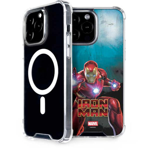 Marvel Iron Man Repulsor Blast iPhone 14 Pro Max MagSafe Case