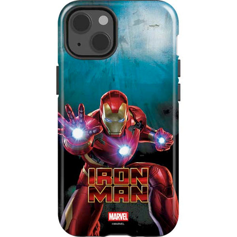Marvel Iron Man Repulsor Blast iPhone 15 Plus Impact Case