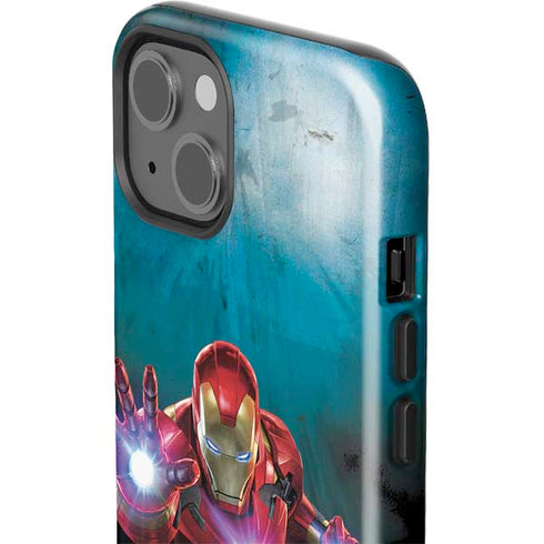 Marvel Iron Man Repulsor Blast iPhone 15 Plus Impact Case