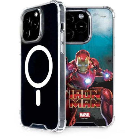 Marvel Iron Man Repulsor Blast iPhone 15 Pro MagSafe Case
