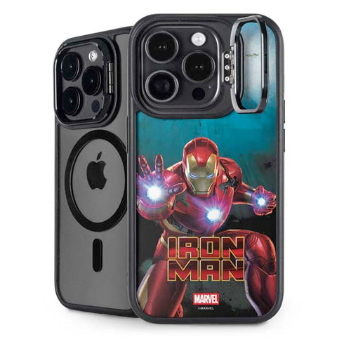 Marvel Iron Man Repulsor Blast iPhone 16 Pro Kickstand Case