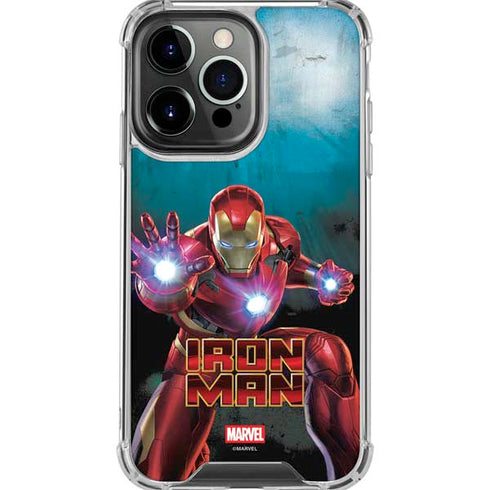 Marvel Iron Man Repulsor Blast iPhone 16 Pro Max Clear Case
