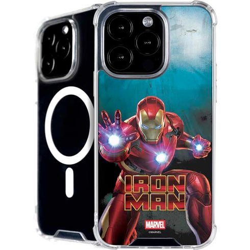 Marvel Iron Man Repulsor Blast iPhone 16 Pro Max MagSafe Case