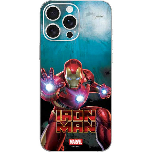 Marvel Iron Man Repulsor Blast iPhone 16 Pro Max Skin