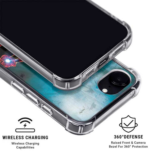 Marvel Iron Man Repulsor Blast iPhone 16e Clear Case