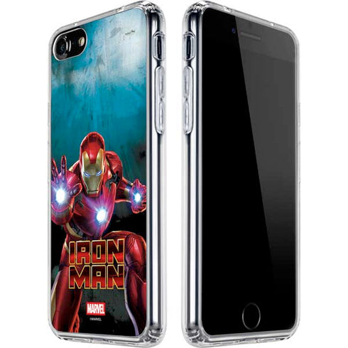 Marvel Iron Man Repulsor Blast iPhone SE (2nd & 3rd Gen) Clear Case