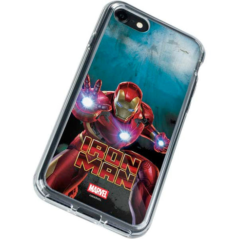 Marvel Iron Man Repulsor Blast iPhone SE (2nd & 3rd Gen) Clear Case