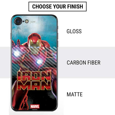 Marvel Iron Man Repulsor Blast iPhone SE (2nd & 3rd Gen) Skin