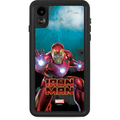 Marvel Iron Man Repulsor Blast iPhone XR Waterproof Case