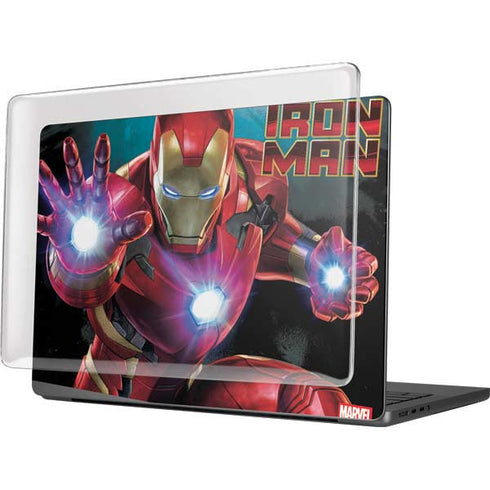 Marvel Iron Man Repulsor Blast MacBook Pro 14in (2021-24) Case plus Skin