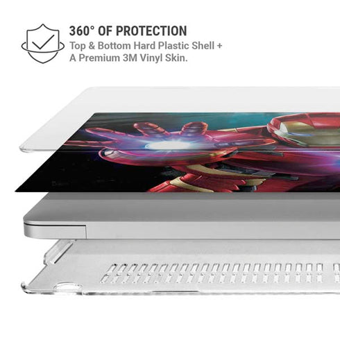 Marvel Iron Man Repulsor Blast MacBook Pro 14in (2021-24) Case plus Skin