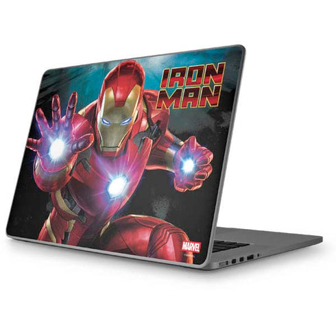Marvel Iron Man Repulsor Blast Apple MacBook Pro 17-inch Skin