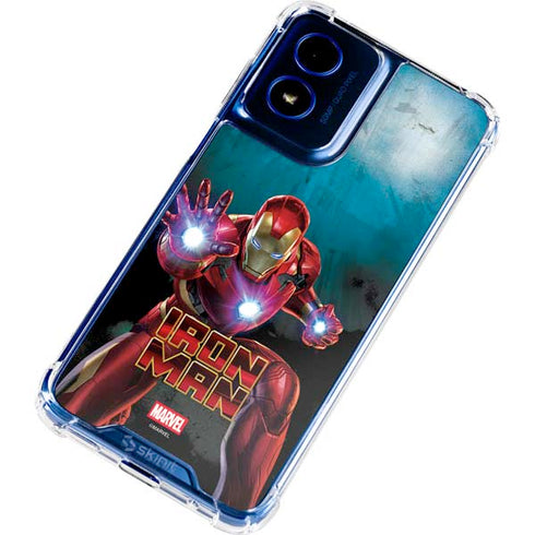 Marvel Iron Man Repulsor Blast Moto G 5G (2024) Clear Case