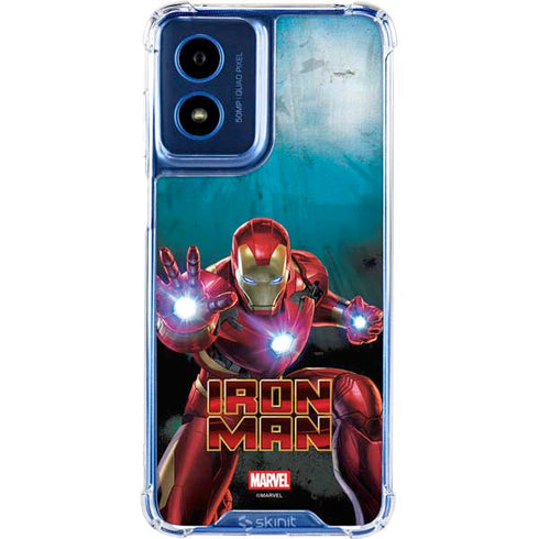 Marvel Iron Man Repulsor Blast Moto G Play 4G (2024) Clear Case