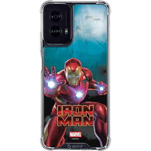 Marvel Iron Man Repulsor Blast Moto G Power 5G (2024) Clear Case