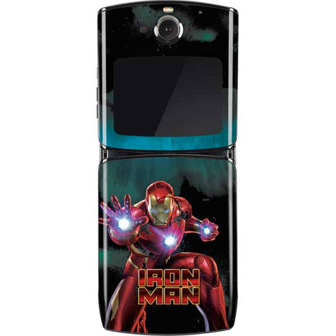Marvel Iron Man Repulsor Blast Motorola RAZR Skin