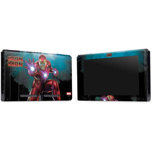 Marvel Iron Man Repulsor Blast Nintendo Switch Bundle Skin