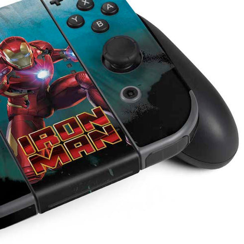 Marvel Iron Man Repulsor Blast Nintendo Switch Bundle Skin