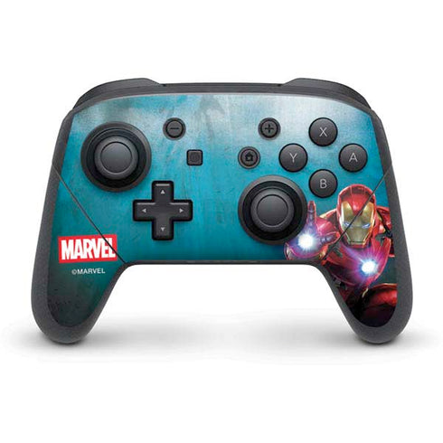 Marvel Iron Man Repulsor Blast Nintendo Switch Pro Controller Skin